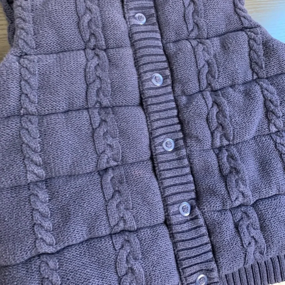 Janie and Jack Navy Blue Cable Knit Puffer Vest‎ Preppy Holiday Boys Youth 5-6